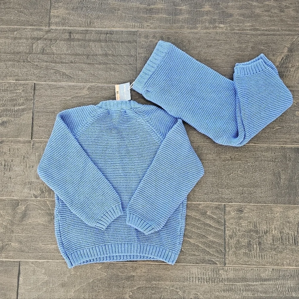 New Sinsay Cute and Crazy Baby Boy Knit Sweater Set Sz 9-12 Months
